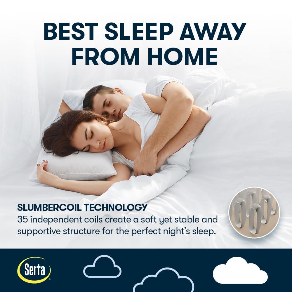 Serta Serta Raised Air Mattress with Never Flat Pump | Size: Queen 18\" | Luxury Inflatable Mattress with Built in Air Pump to Ensure a Good Nights Rest | Heavy Duty Blow Up Mattress with Self Inflating Pump