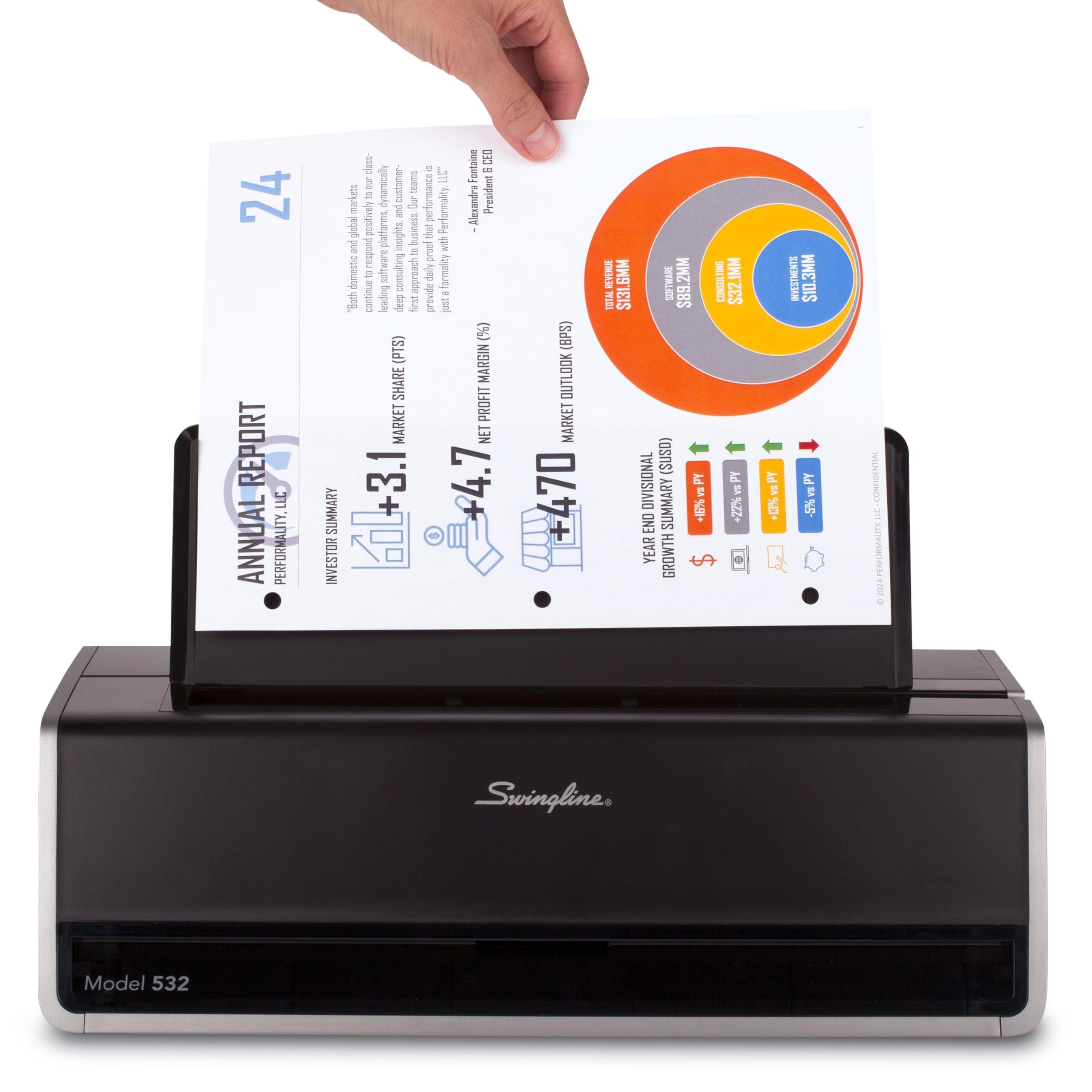 Swingline Swingline Electric Hole Puncher 2 Hole, 28 Sheet Capacity Hole Punch, Jam Resistant, Touch Screen, Platinum (74532)