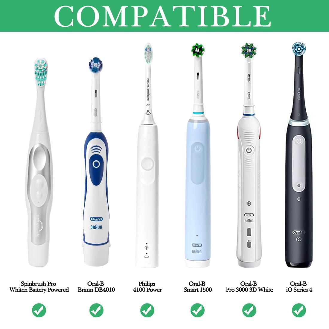 Linkidea Linkidea Wall Mount Electric Toothbrush Holder with Cover for Bathroom, Wallmount 5 Slots Power Tooth Brush Organizer Compatible with Oral-B iO Series, Philips Sonicare Protective Clean (Grey)