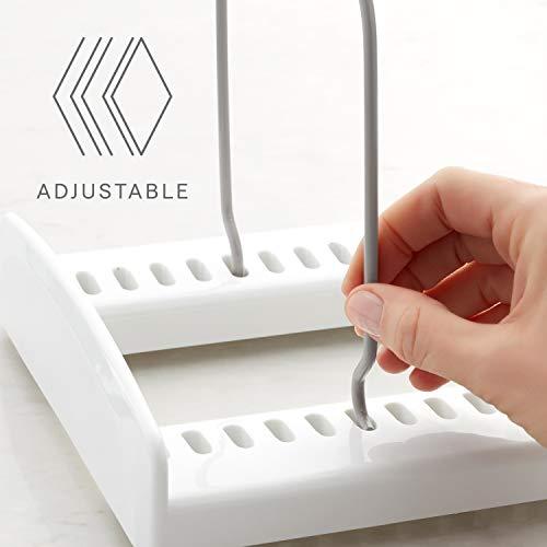 YouCopia YouCopia StoreMore Adjustable Bakeware Rack, Cookie Sheet Baking Pan and Tray Organizer for Kitchen Cabinet and Pantry Storage, Standard, White