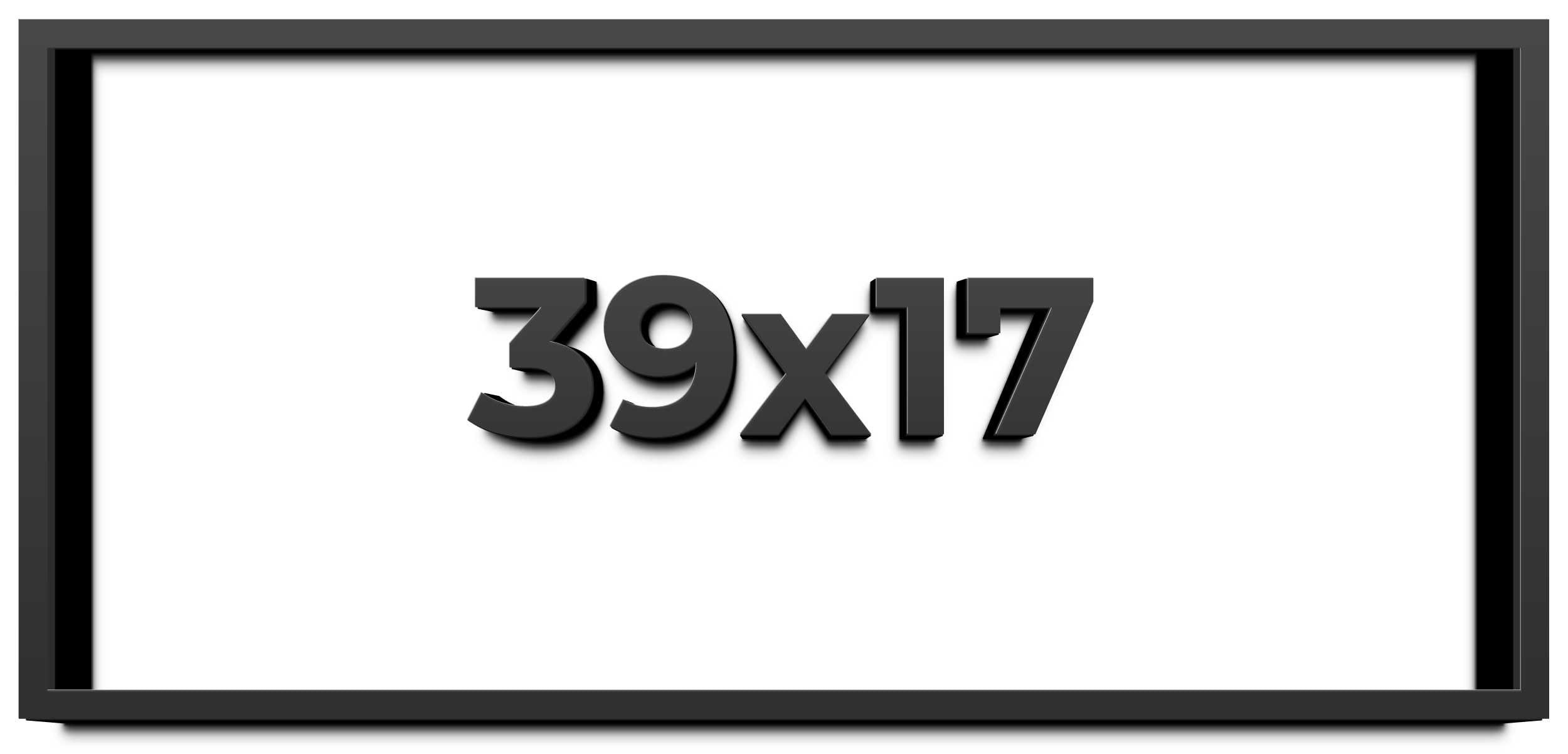 CustomPictureFrames.com 39x17 Shadow Box Frame Black | 1 Inch Deep Solid Wood Shadowbox Display Frame | UV Resistant Acrylic Plexiglass, Acid Free Backing, and Hanging Hardware | Dugan Picture Frame Style