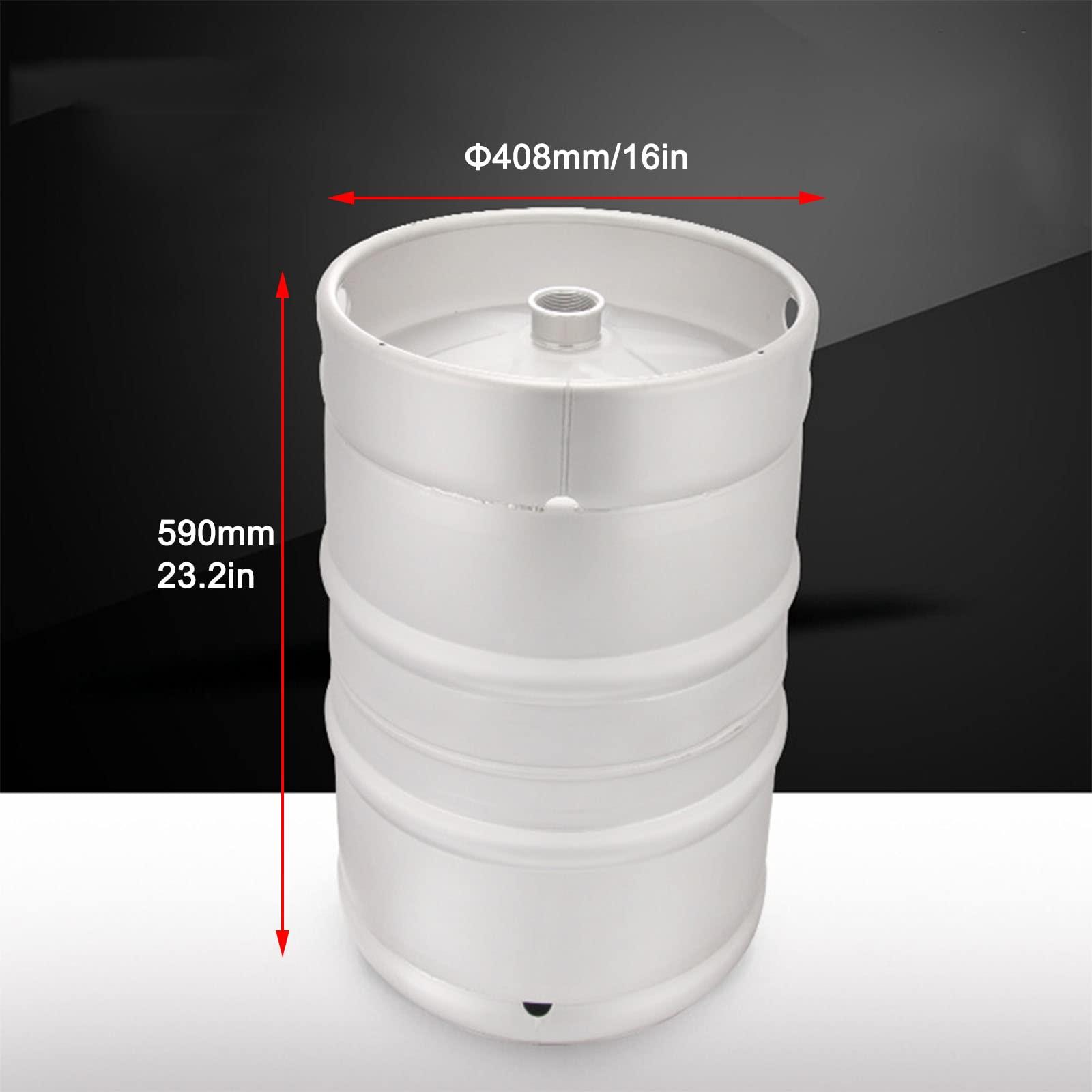 RGWYGCG RGWYGCG 60L Stainless Steel Beer Keg Beer Barrel Seal Steel Beer Kegs for Home Kitchen Brewing Beer for Camping Hiking Homebrewing Keep Beverage Fresh
