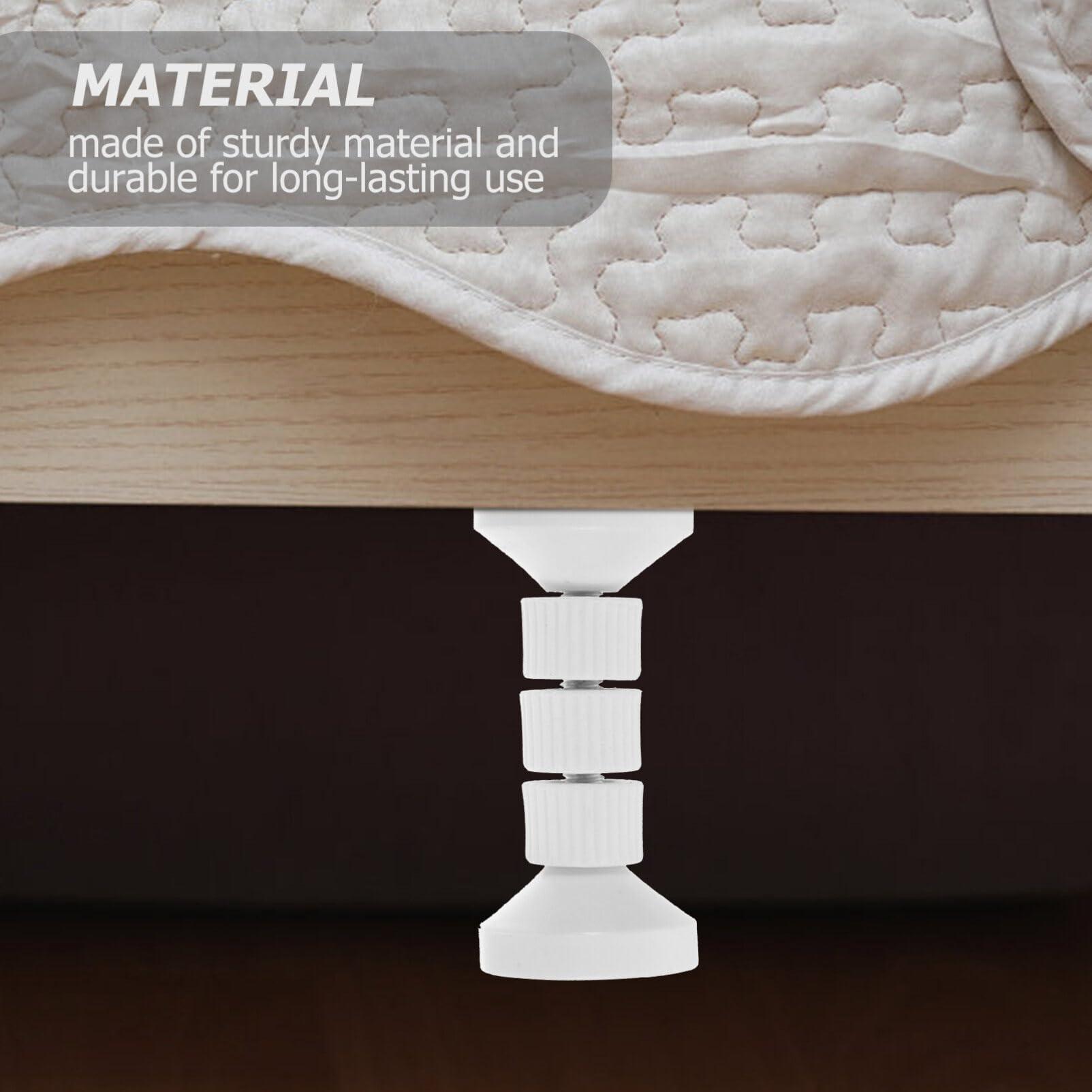 Homoyoyo Homoyoyo 2pcs Bed Frame Headboard Stoppers for Wall Headboard Stoppers for Bed Headboard Fixers Bed Anti Shake Tool Bed Stabilizer Bed Stoppers Bed Holder Cabinet Power Supply Abs White