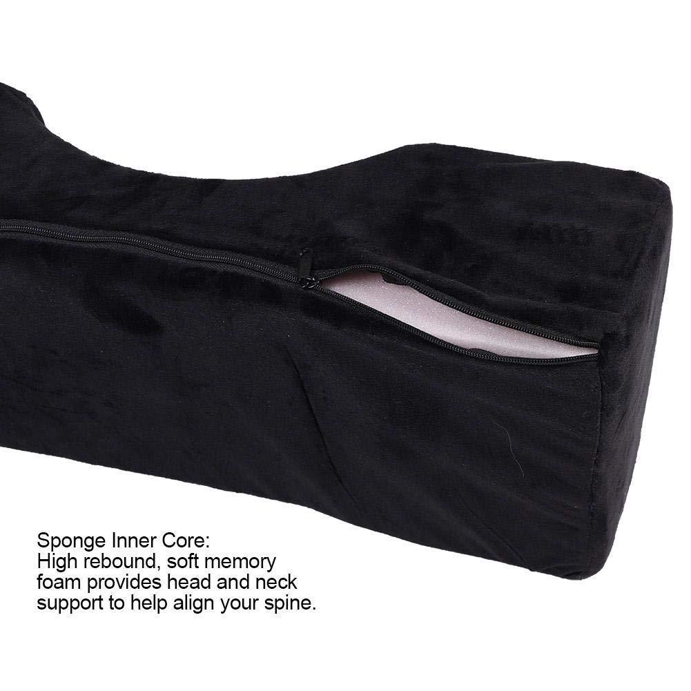 BNP beauty supply BNP Eyelash Extension Neck Pillow,Memory Foam Neck Contour Pillow for Sleeping Support,Beauty Salon Pillow,Removable Velvet Cervical Neck Pillow for Lash Extension Grafting Make Up