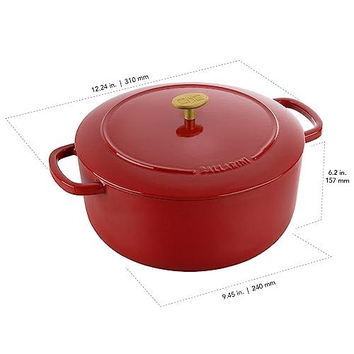 BALLARINI Ballarini Bellamonte Cast Iron Dutch Oven with Lid 4.25-qt, Serves 3-4, Pomodoro Red