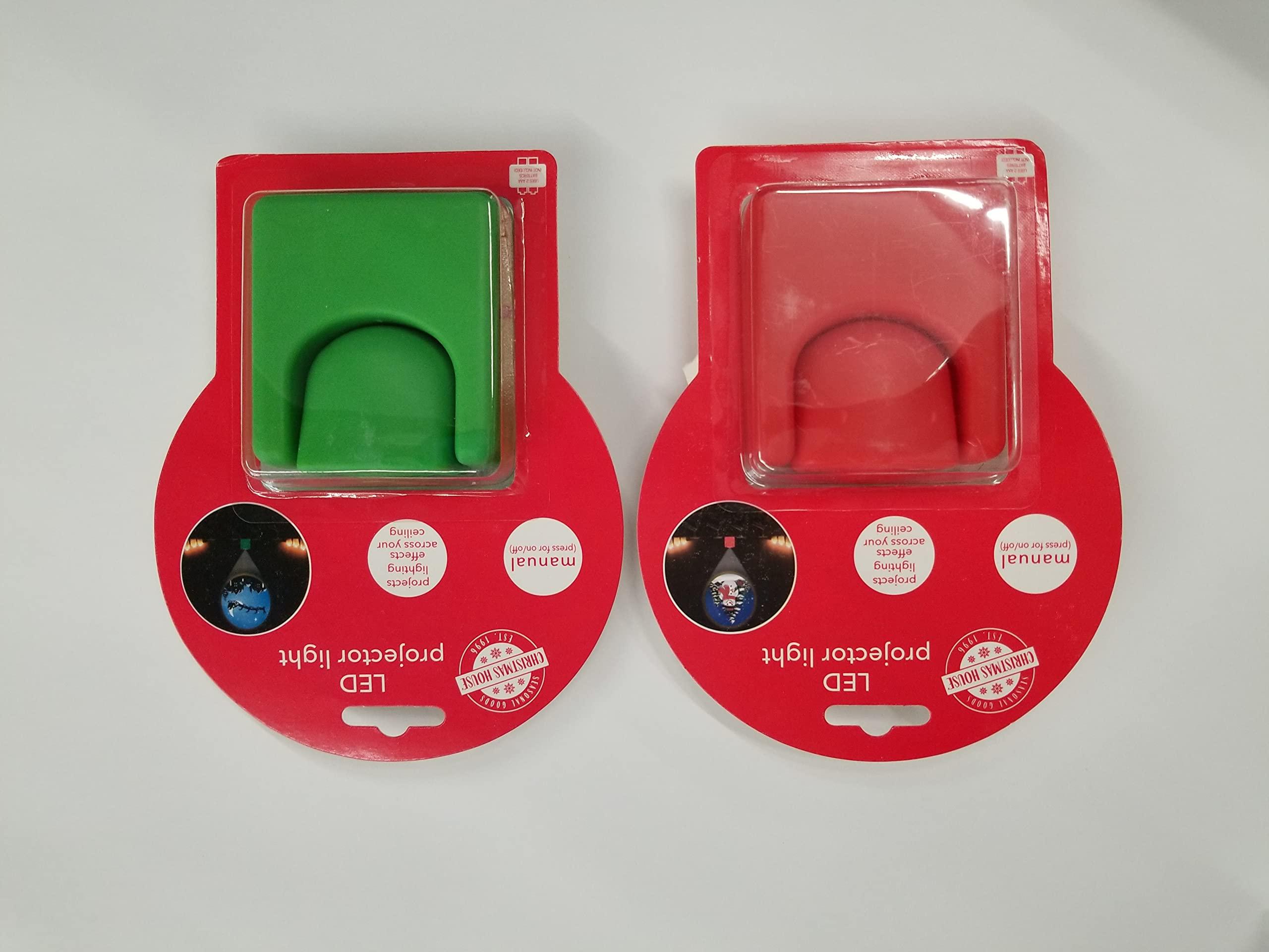 Greenbrier Christmas House LED Christmas Themed Projector Device - 2 Different Projectors