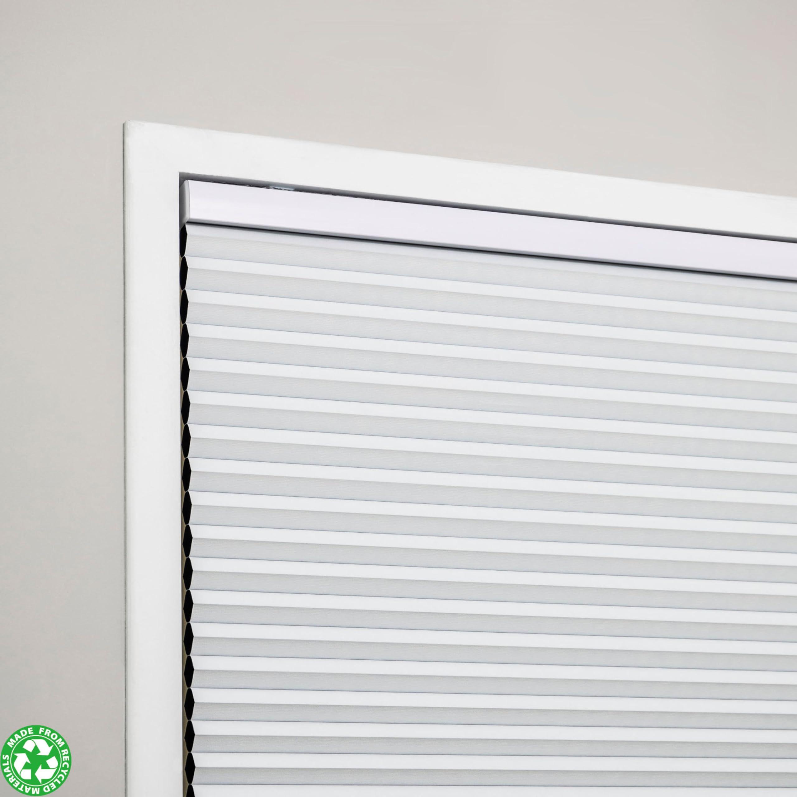 Eclipse Eclipse Blackout Cellular Window Shade - Cordless Honeycomb Shades, Stylish Window Covering, Easy Lift System, Blinds for Windows, Pet & Children-Safe, 66.5 W x 48 L, White