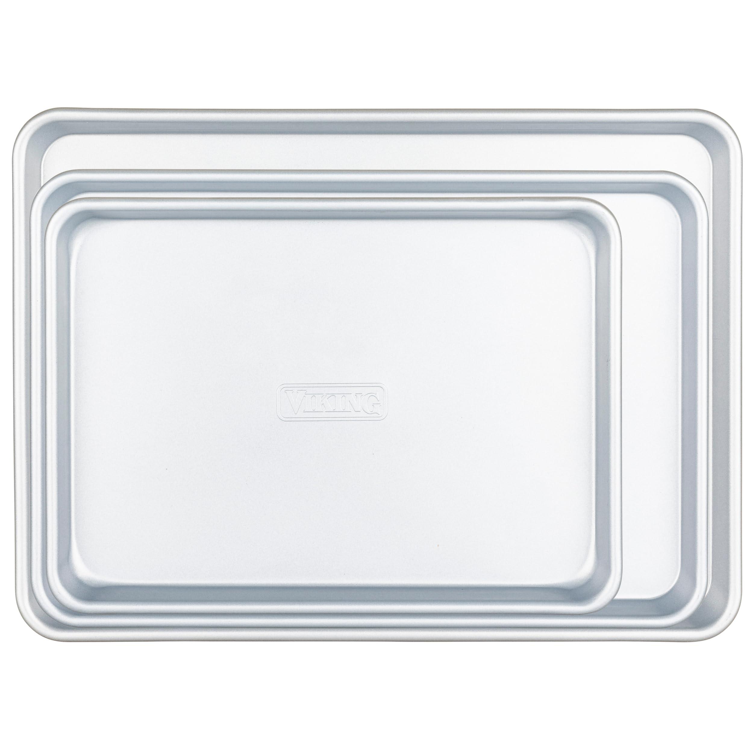 VIKING Viking Culinary Nonstick Baking Sheet 3 Piece Set, Large, Medium & Small, Aluminized Steel, 0.8. mm Gauge