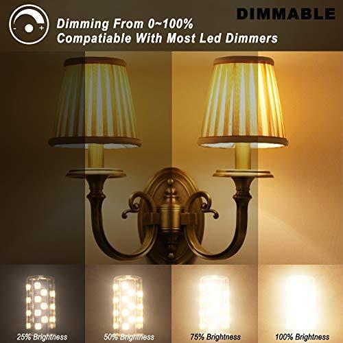 Ziomitus Ziomitus G9 Led Bulbs 40W 35W Dimmable Halogen Replacement,No Flicker G9 4W Led Bulbs Clear,2700k Soft Warm White, AC120V Bi-pin G9 T4 LED for Chandelier Wall Pendant Ceiling Lamps(10Pack)