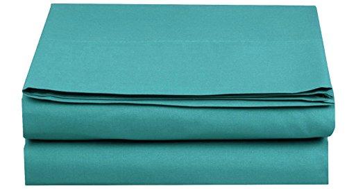 Elegant Comfort Elegant Comfort Wrinkle-Free 1500 Premier Hotel Quality 1-Piece Flat Sheet, Twin/Twin XL Size, Turquoise