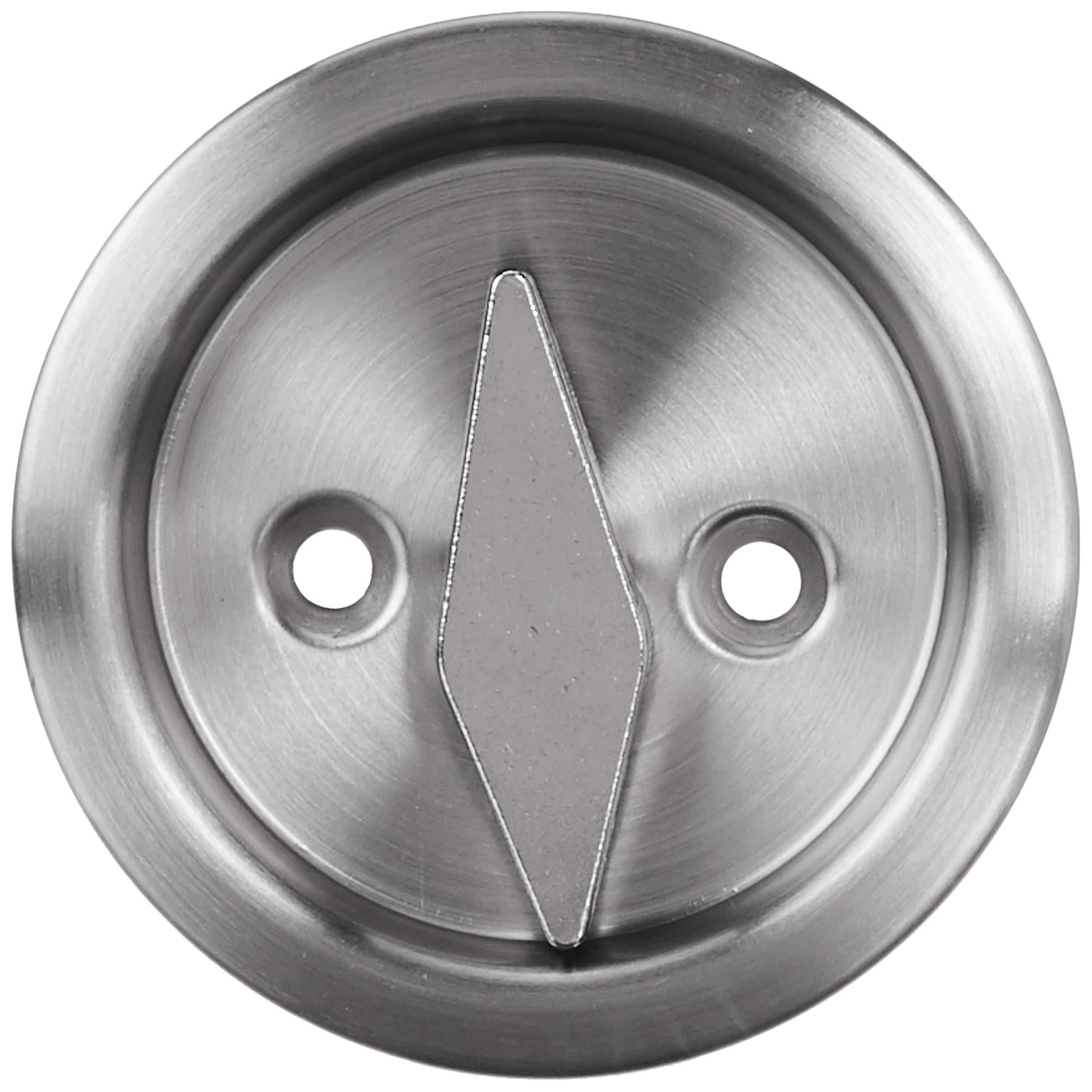 Kwikset Kwikset 335 15 RND PCKT DR LCK Round Bed/Bath Pocket Door Lock in Satin Nickel