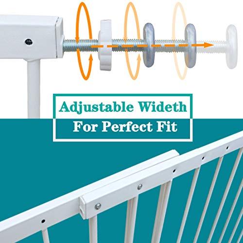 Fairy Baby Window Guards for Children, Adjustable Wide Child Safety Window Guard Prevents Accidental Falls, Home Security Childproof Interior Bar Guard for Windows Wide 36.22" - 61.41"(2 Panels)