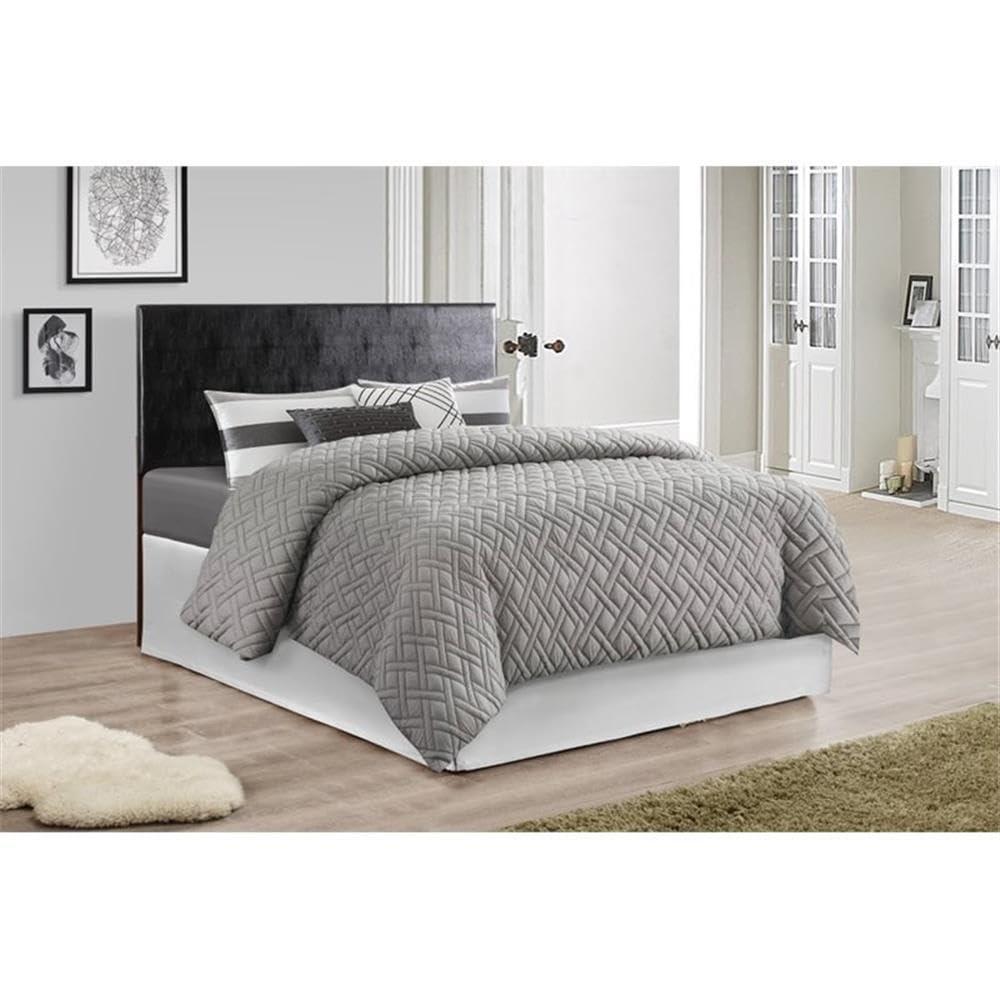 Glory Furniture Glory Furniture Nova Faux Leather Upholstered Full Headboard in Black