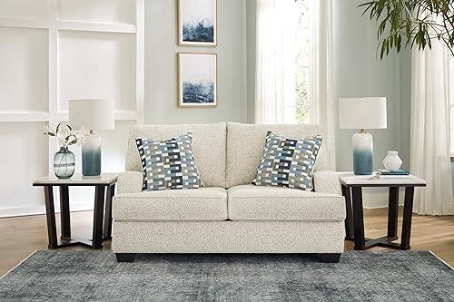 Signature Design by Ashley Signature Design by Ashley Valerano Casual Loveseat for Living Room, Beige