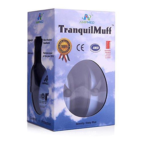 Amplim Amplim Ear Muffs for Noise Reduction | Noise Cancelling Headphones for kids Toddlers Teens | American ANSI, European CE, and Australian Standards Certified Earmuff - Blue