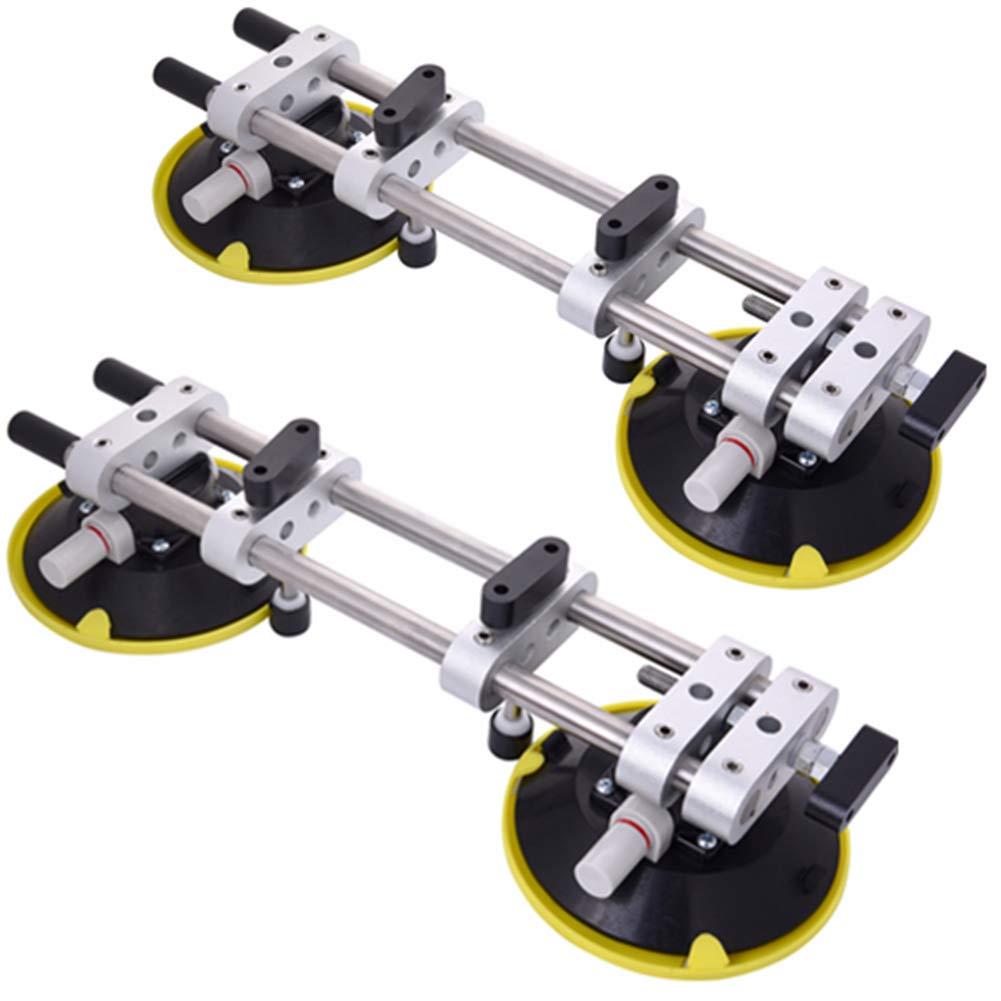 IMT IMT 2 Pack Seamless Seam Setter with 6-Inch Vacuum Suction Cups for Seam Joining and Leveling, Professional Countertop Installation Tool for Granite, Stone, Marble, Slab, Free Storage Case and Gloves