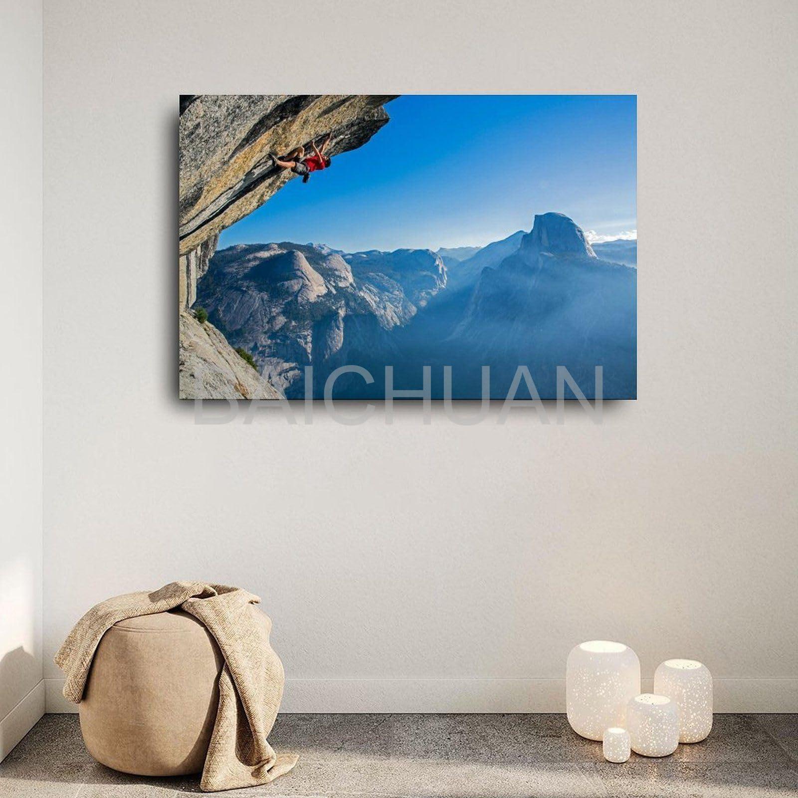 TRHBNNI TRHBNNI Alex Honnold Rock Climber Poster2 Canvas Painting Wall Art Poster for Bedroom Living Room Decor 18x12inch(45x30cm), Unframe-style
