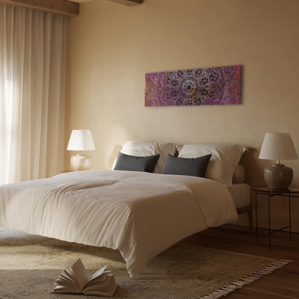 artgeist artgeist Canvas Wall Art Print Mandala 53x18 in - 1pcs Home Decor Framed Stretched Picture Photo Painting Artwork Image Orient Zen f-A-0594-b-b