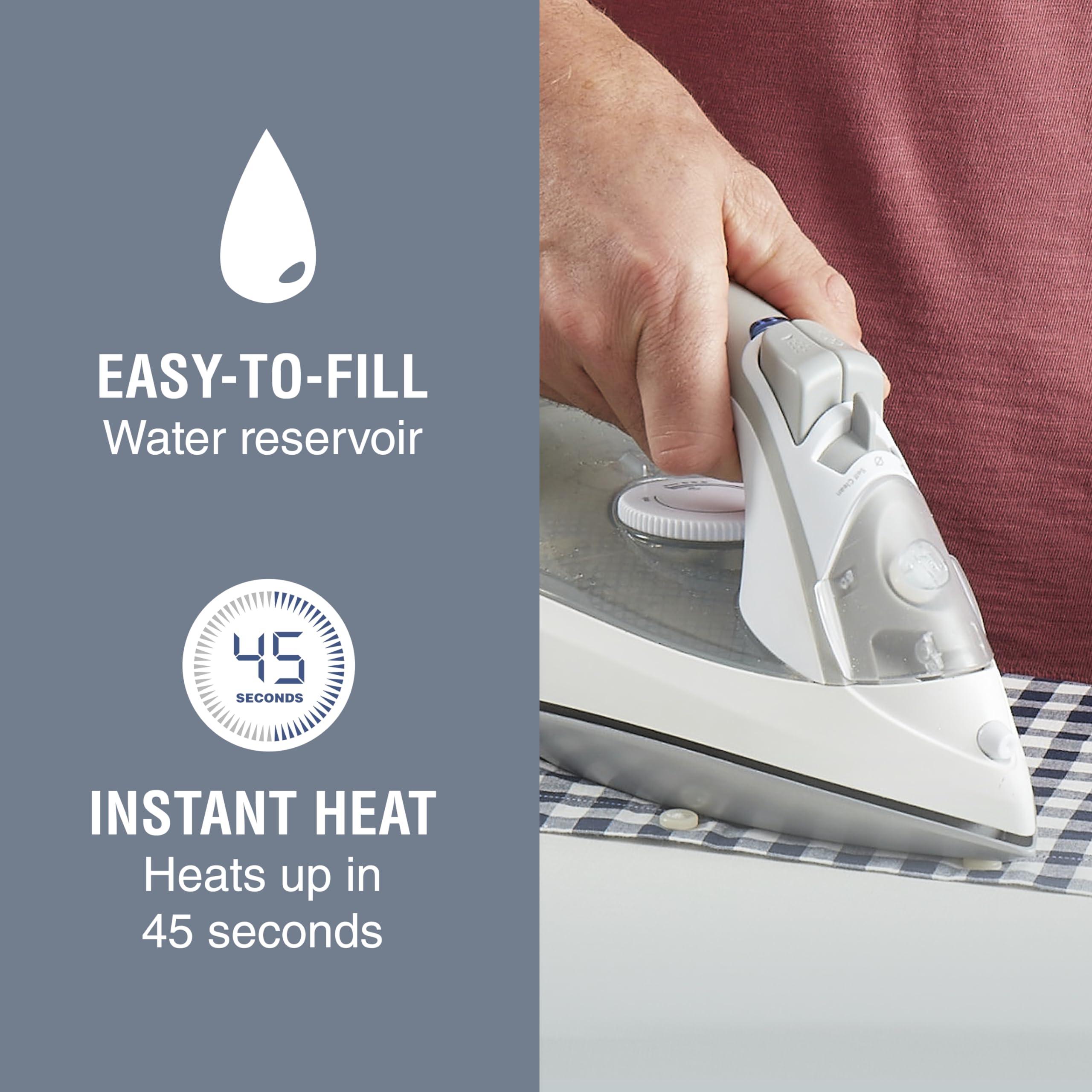 Conair Conair GlideLite Compact-Lightweight Iron, Steam Iron for Clothes, Friction-Free Easy Glide Soleplate