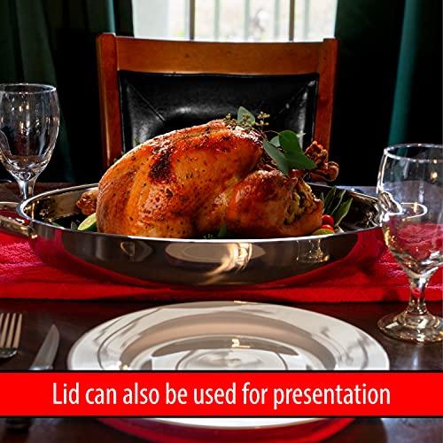 Precise Heat Precise Heat KTROAST3 Roaster, 20 inches, Stainless Steel