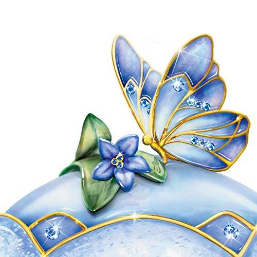 The Bradford Exchange The Bradford Exchange Butterfly Floral Art Heirloom Porcelain Music Box: Whispering Wings