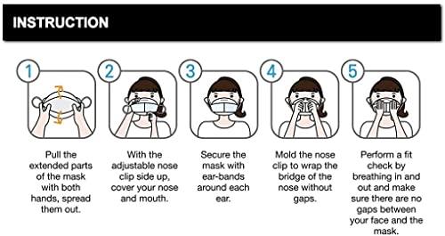 BLUNA FACE FIT [10 Pack] :: Authentic :: BLUNA [Kids/Small] KF94 Facefit Ergonomic 3D Adjustable Strap Korean Face Mask, White [Made in Korea][Individual Package] for Small Kids Children