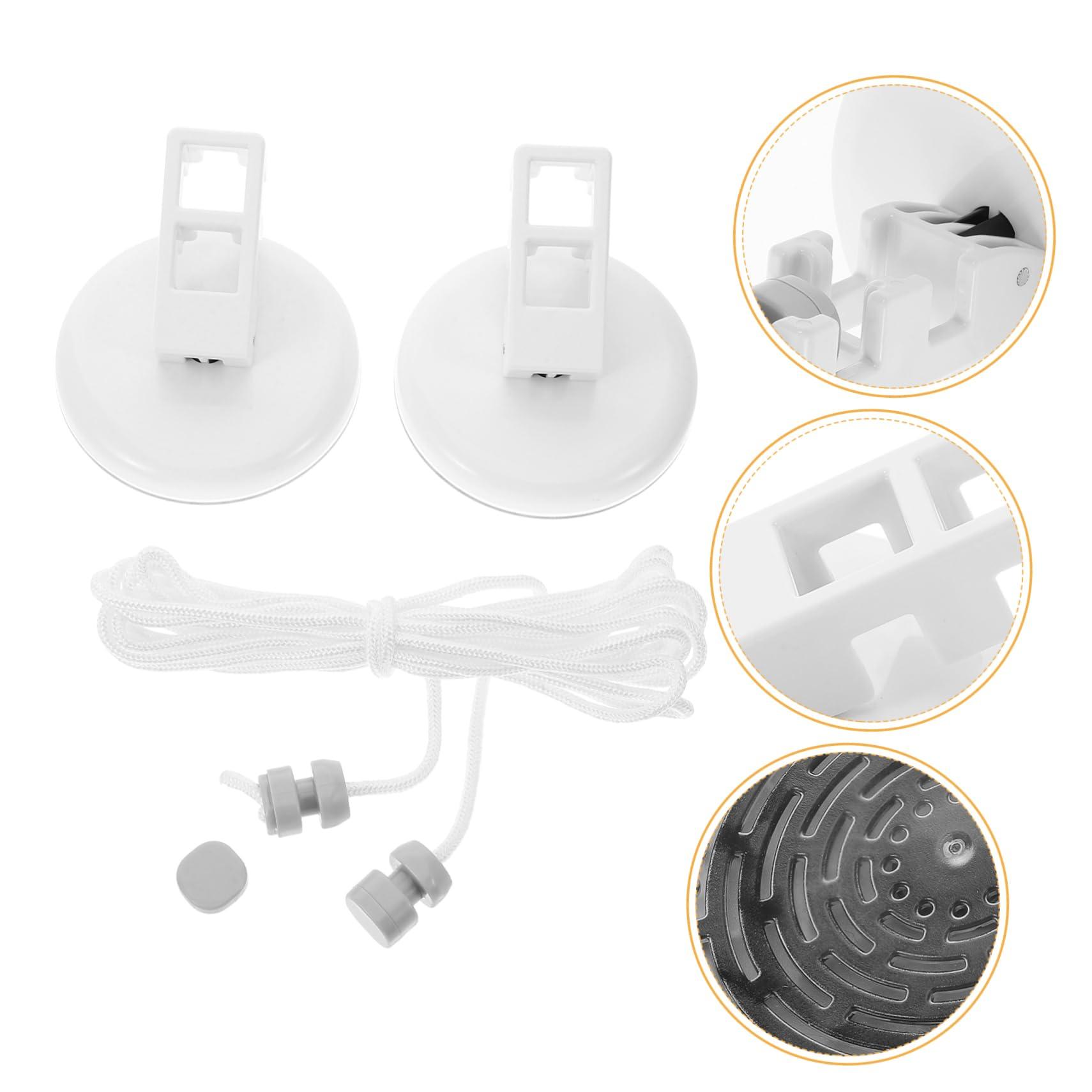 Levemolo Levemolo Outdoor Clothesline Suction Cups Suction Cup Clothespin Shower Clothesline Suction Cup Clothesline Clothes Line Ropes Rubber Suction Cup Clothes Line Nylon Braided Rope White
