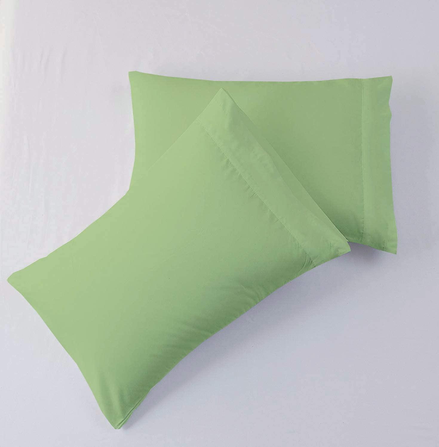 HOME STUFFS Sheet Set Cal King- 72x84 Bed Sheet Set Sage Solid 18 inch Deep Pocket 4 Piece Bed Sheet Set- Fitted Sheet, Flat Sheet & Pillow Luxurious Bedding Set