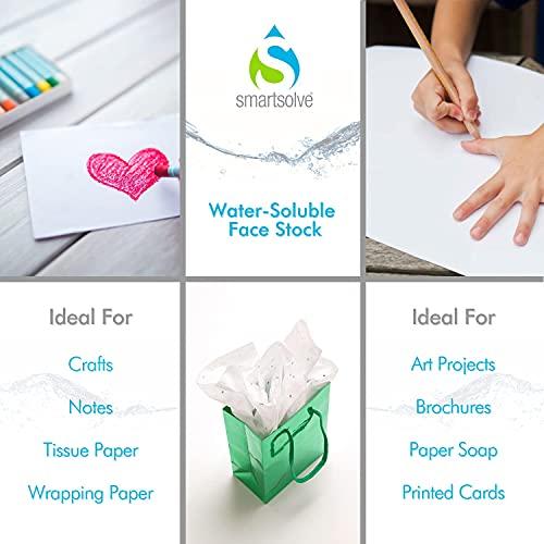 SmartSolve SmartSolve - IT117138 3pt Water-Soluble Paper, 8.5" x 11", White (Pack of 25)