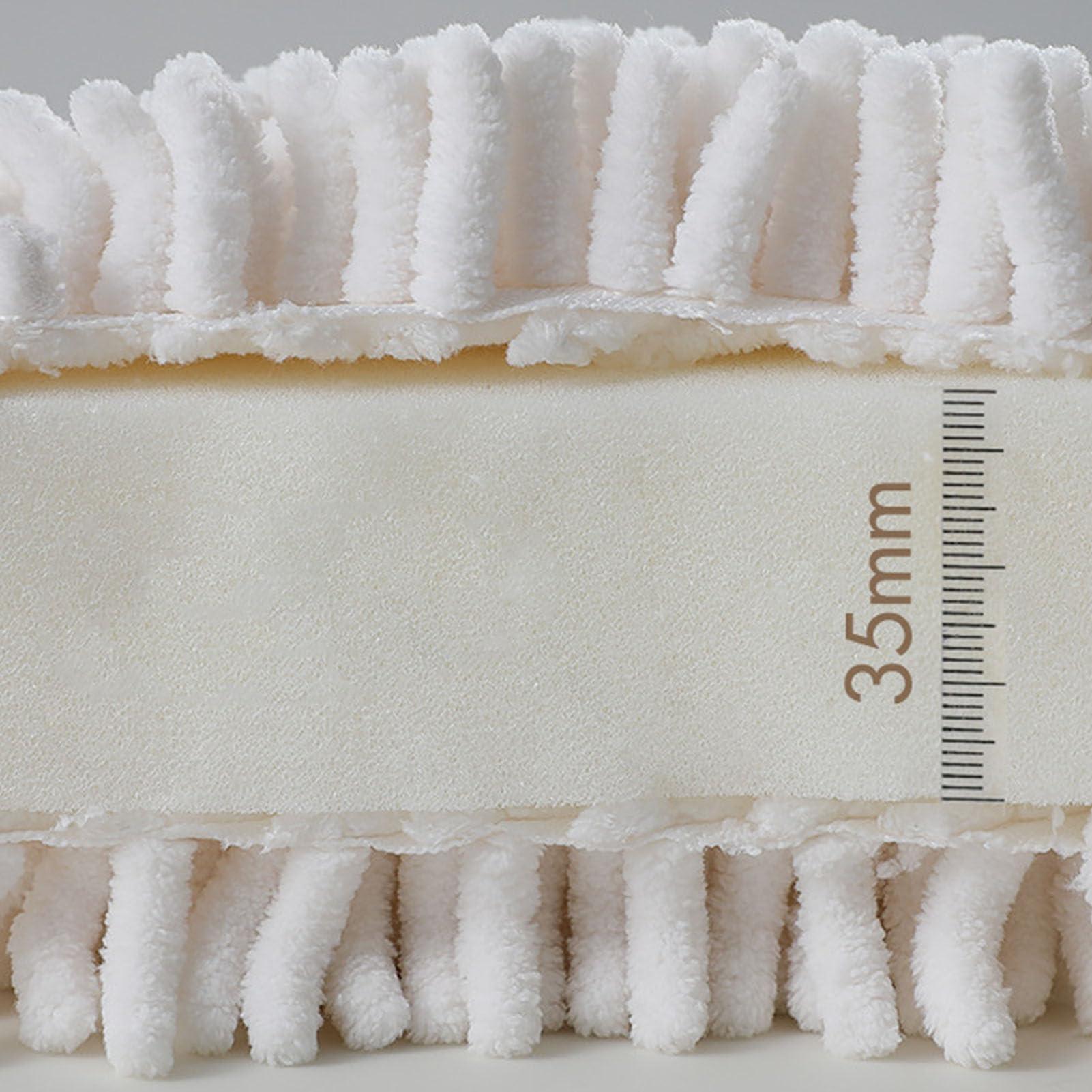 HERCHR HERCHR Chenille Hand Towel, Fuzzy Ball Towel Hanging Hand Towels Absorbent Small Towels with Loops Decorative Towels for Bathroom and Kitchen