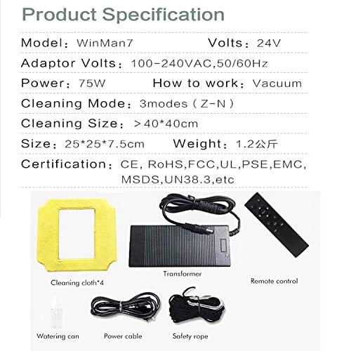 UIBAO UIBAO Window Cleaner Robot,Smart Window Vacuum Cleaner,Automatic Glass Cleaning Robotic for Interior/Exterior Highrise Windows with Remote Control Window Smart Cleaner Kit