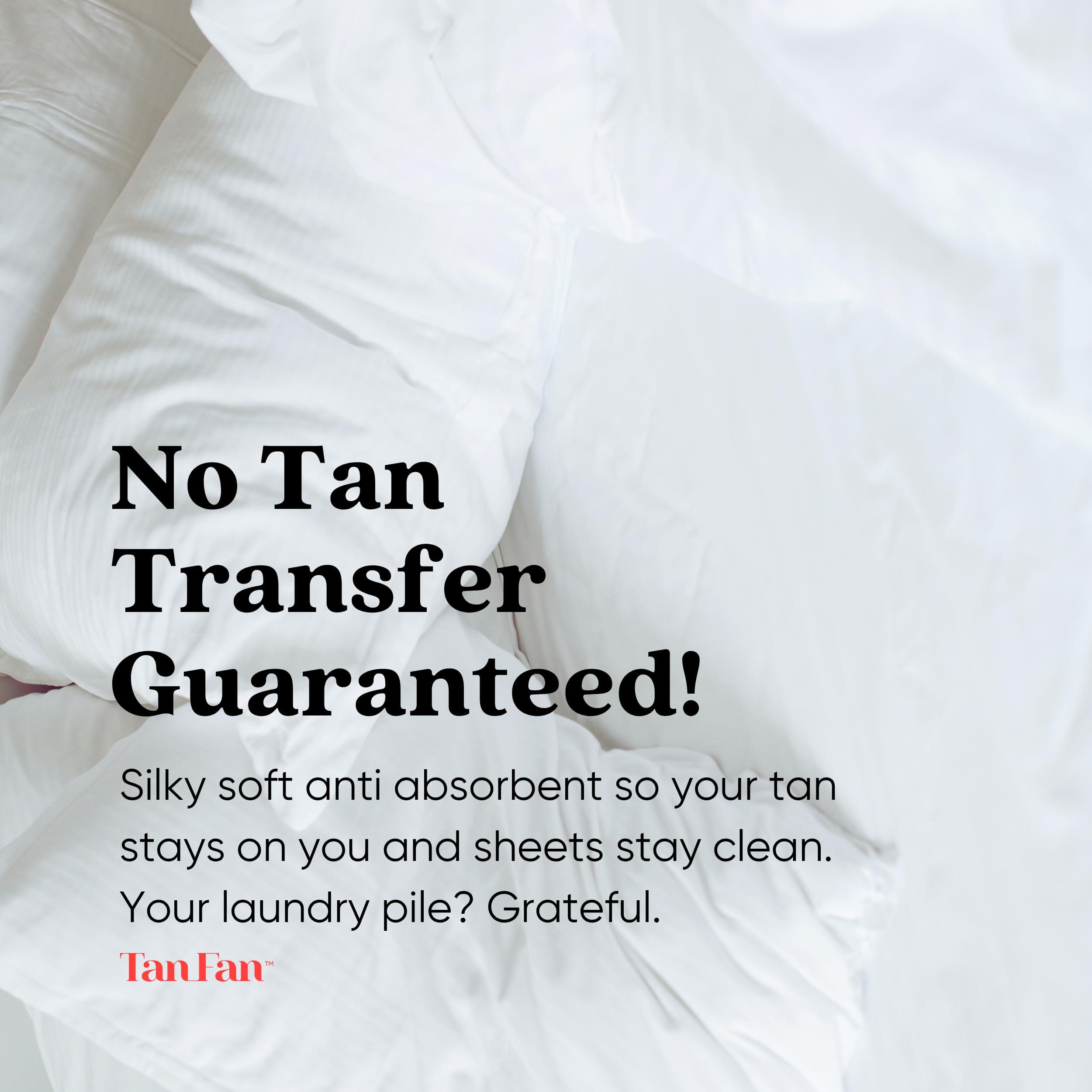 Tan Fan Tan Fan Self Tan Sleep Sac - Keep Sheets Clean from Self Tanner Stains - 100% Cool Silky Lightweight Poly - Wont Transfer Rub or Absorb Tanning Lotion - Roomy Breathable Large w Foot Openings (Pink)