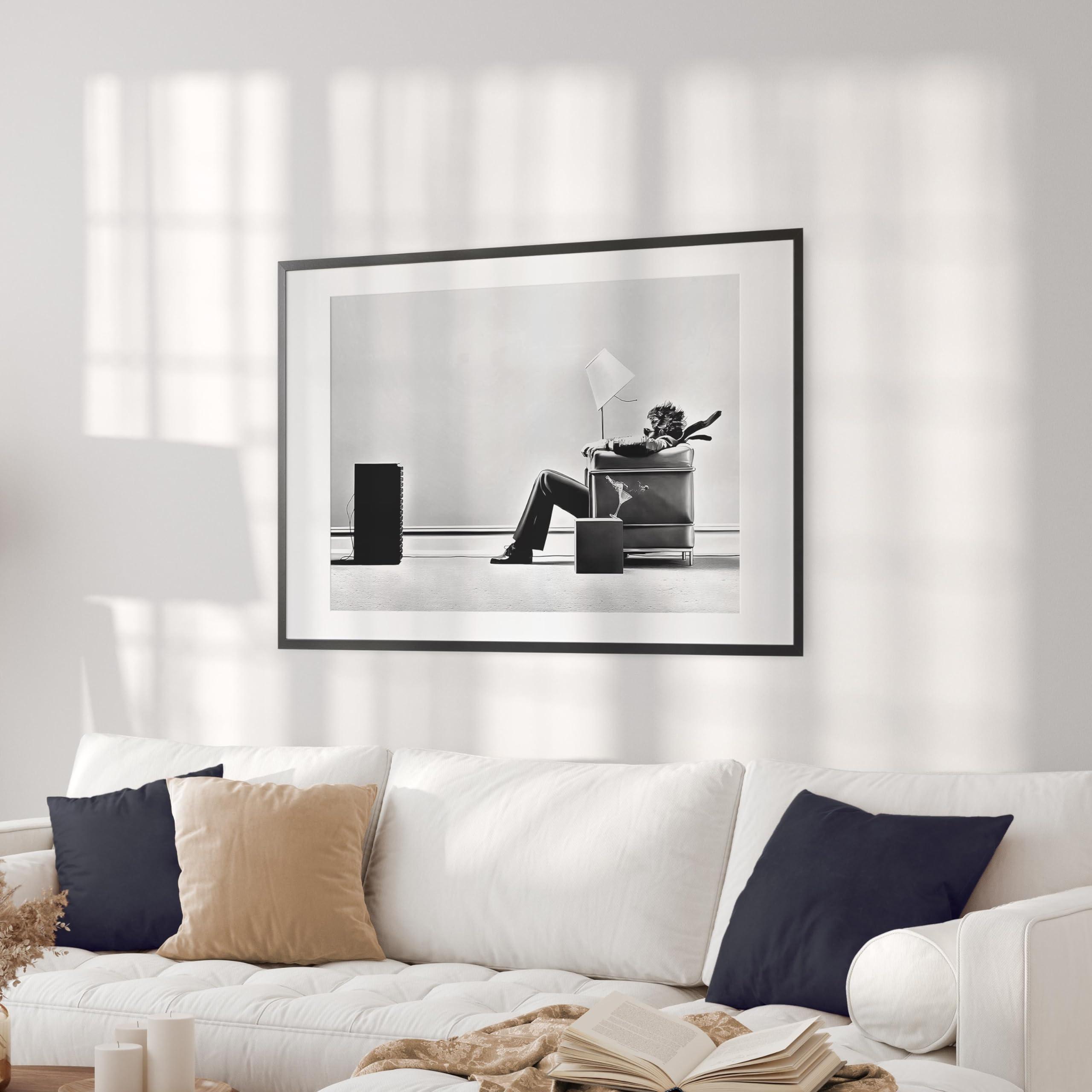 Generic Generic Blown Away Guy Maxell Ad 1979 by Steve Steigman Wall Art Poster Print 24\"\" x 36\"\" | Posters, Pictures, Wall Art Gifts and Home Decor