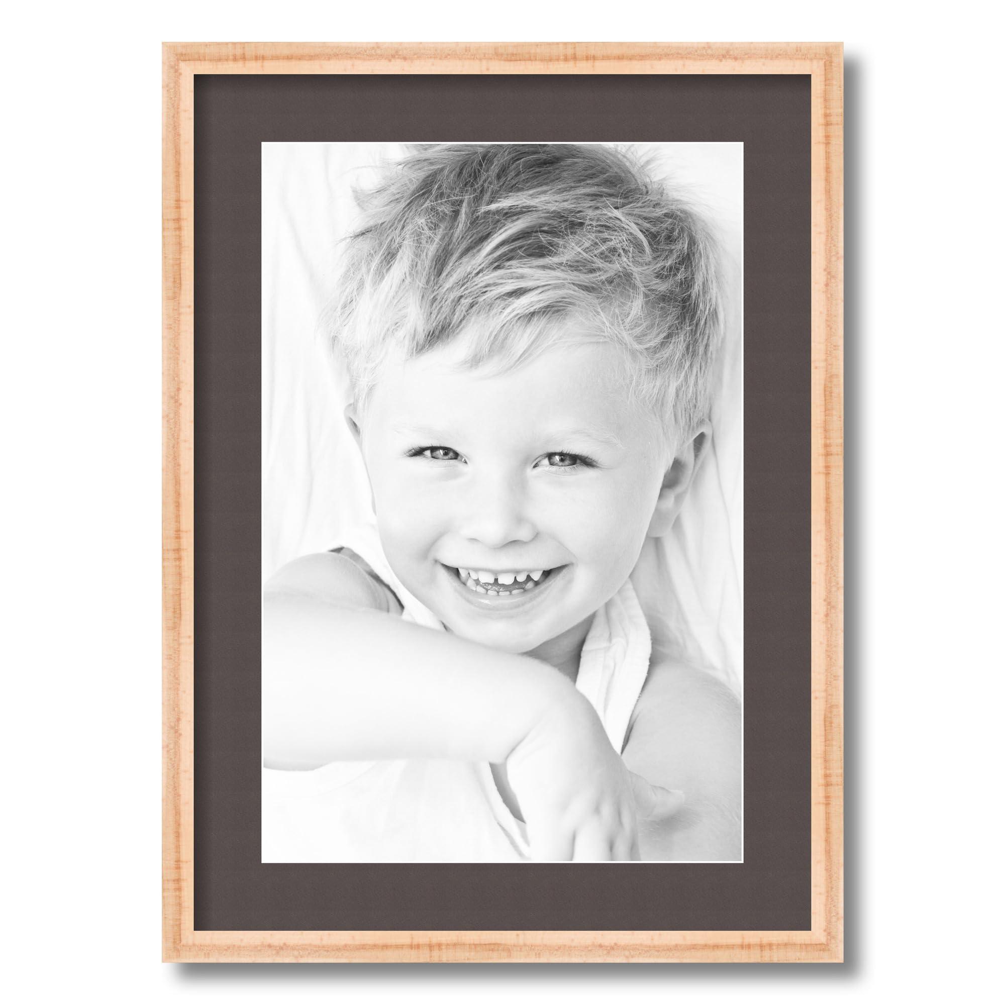 ArtToFrames ArtToFrames 12x18 inch Hard Maple 1.5 inch tall Picture Frame with 2 Inch Single Chestnut Mat, SingleMat-82213-410-12x18-119