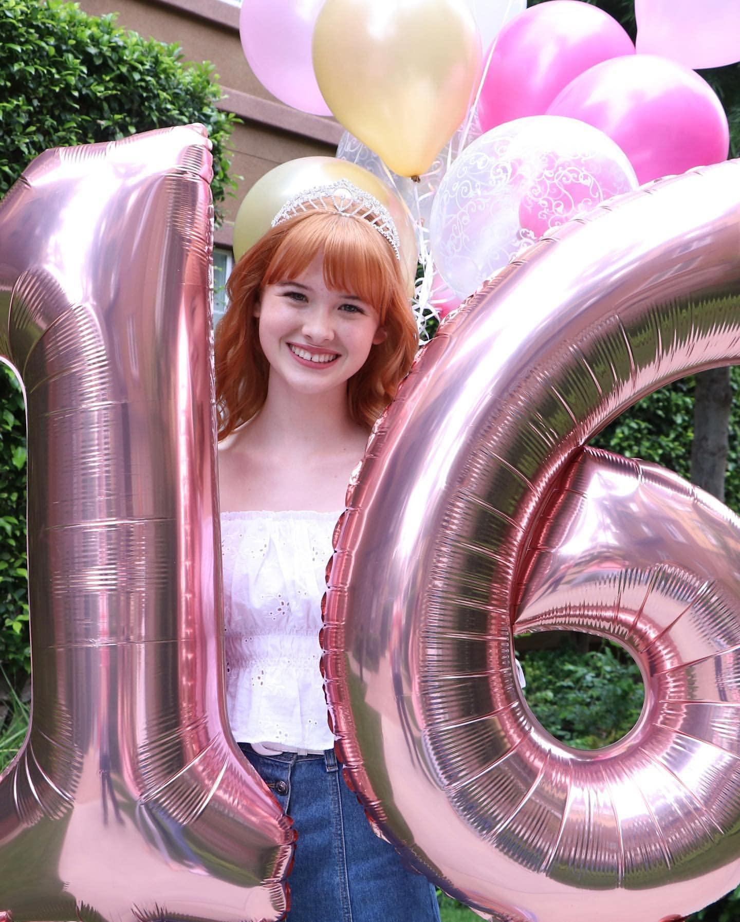 LHOAVWE 40 Inch Rose Gold 16 Number Balloons Giant Jumbo Huge 16 61 Foil Mylar Helium Number Digital Balloons Rose Gold Birthday Mylar Digital Balloons 16th Birthday Anniversary Events Party Decorations