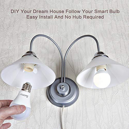 Avatar Controls Avatar Controls Smart WiFi Light Bulb, Alexa Color Changing LED Bulbs RGBCW Works with Google Home Smart Life App, No Hub Required(8W=70W) 1 Pack, E26 8W