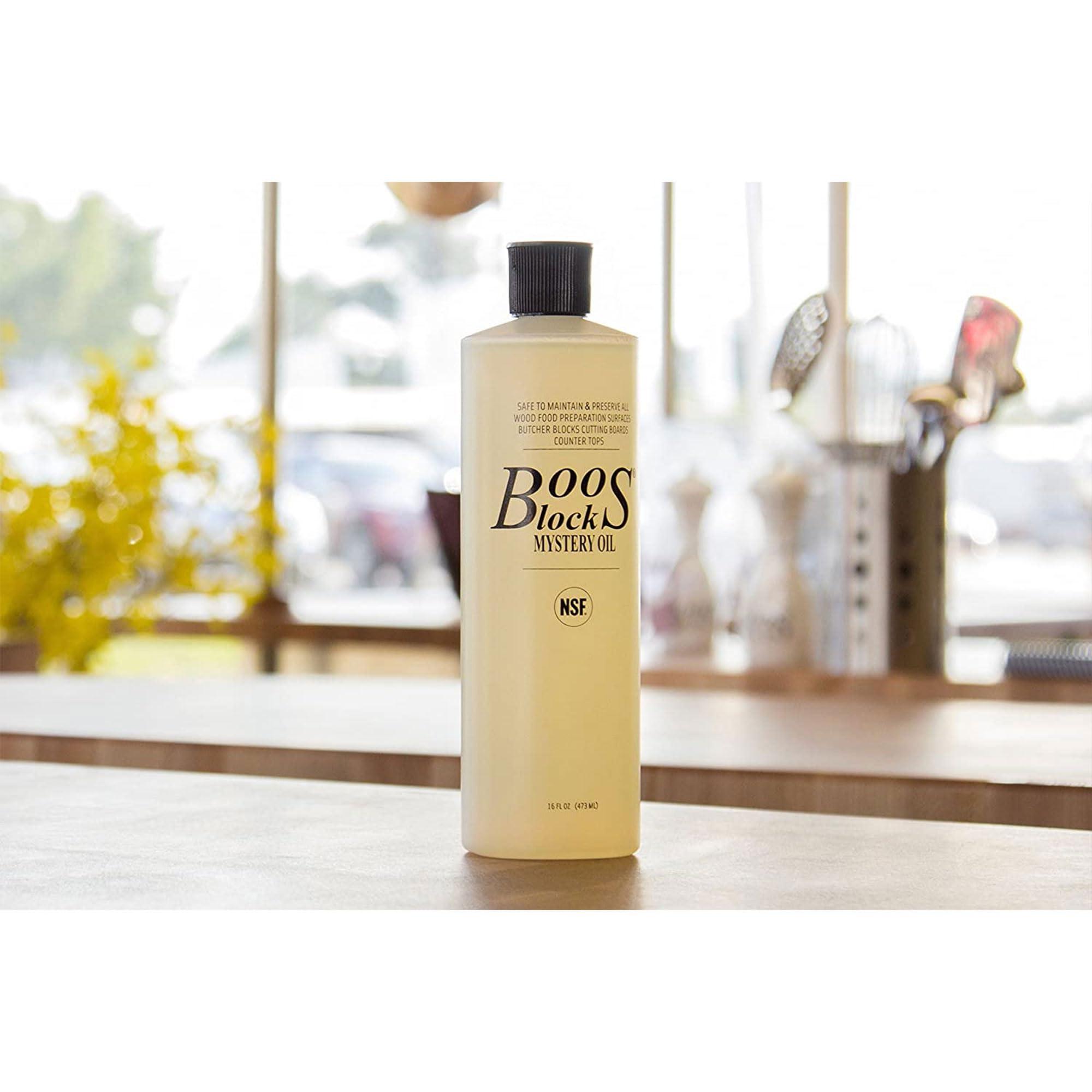 John Boos John Boos 3 Pack Boos Block Mystery Oil Moisture Care for Wood Kitchen Cutting Board, 16 Oz