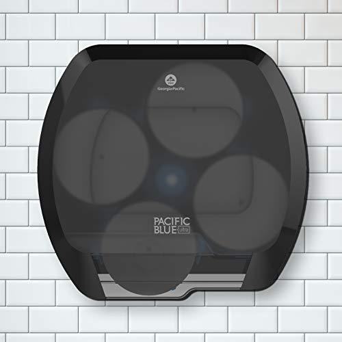 Georgia-Pacific Georgia-Pacific Blue Ultra 4-Roll Coreless Toilet Paper Dispenser by PRO , Smoke, 56602, 17.20\" W x 5.50\" D x 16.00\" H