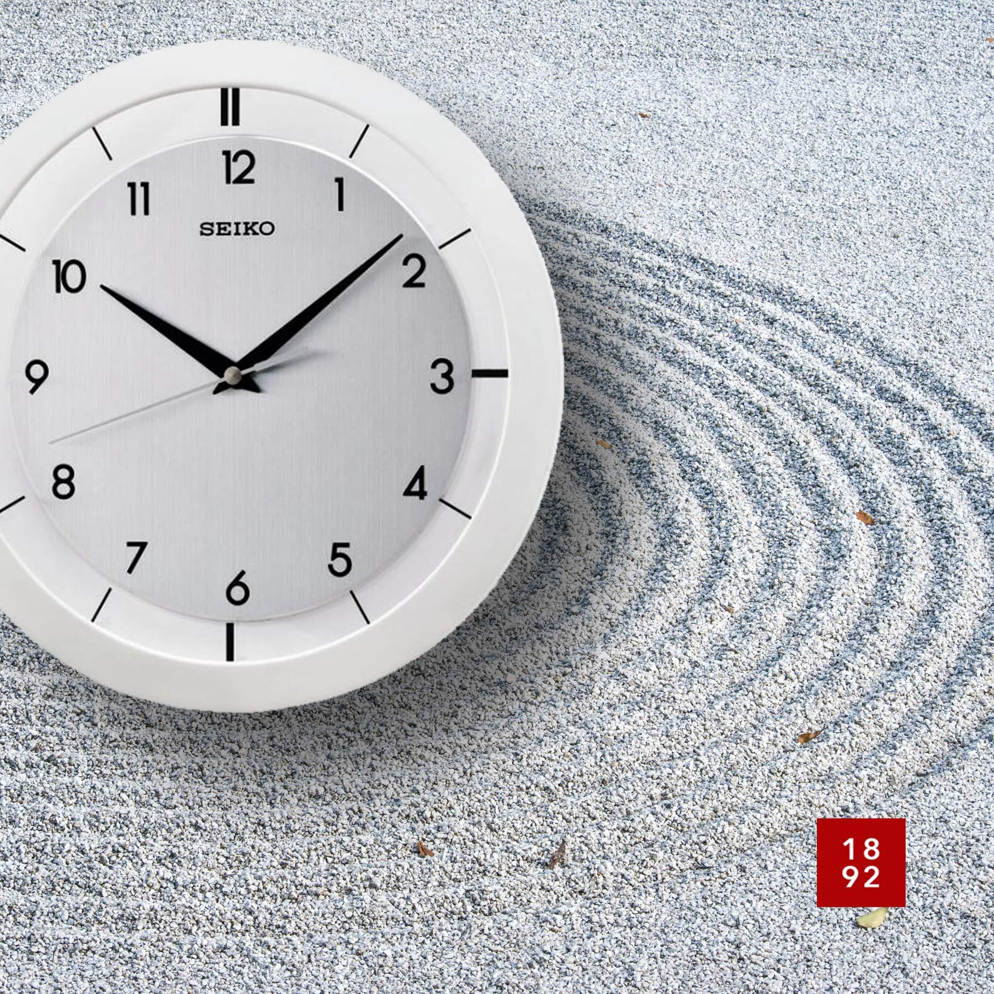 SEIKO SEIKO 11 Inch St John Brushed Metal Wall Clock