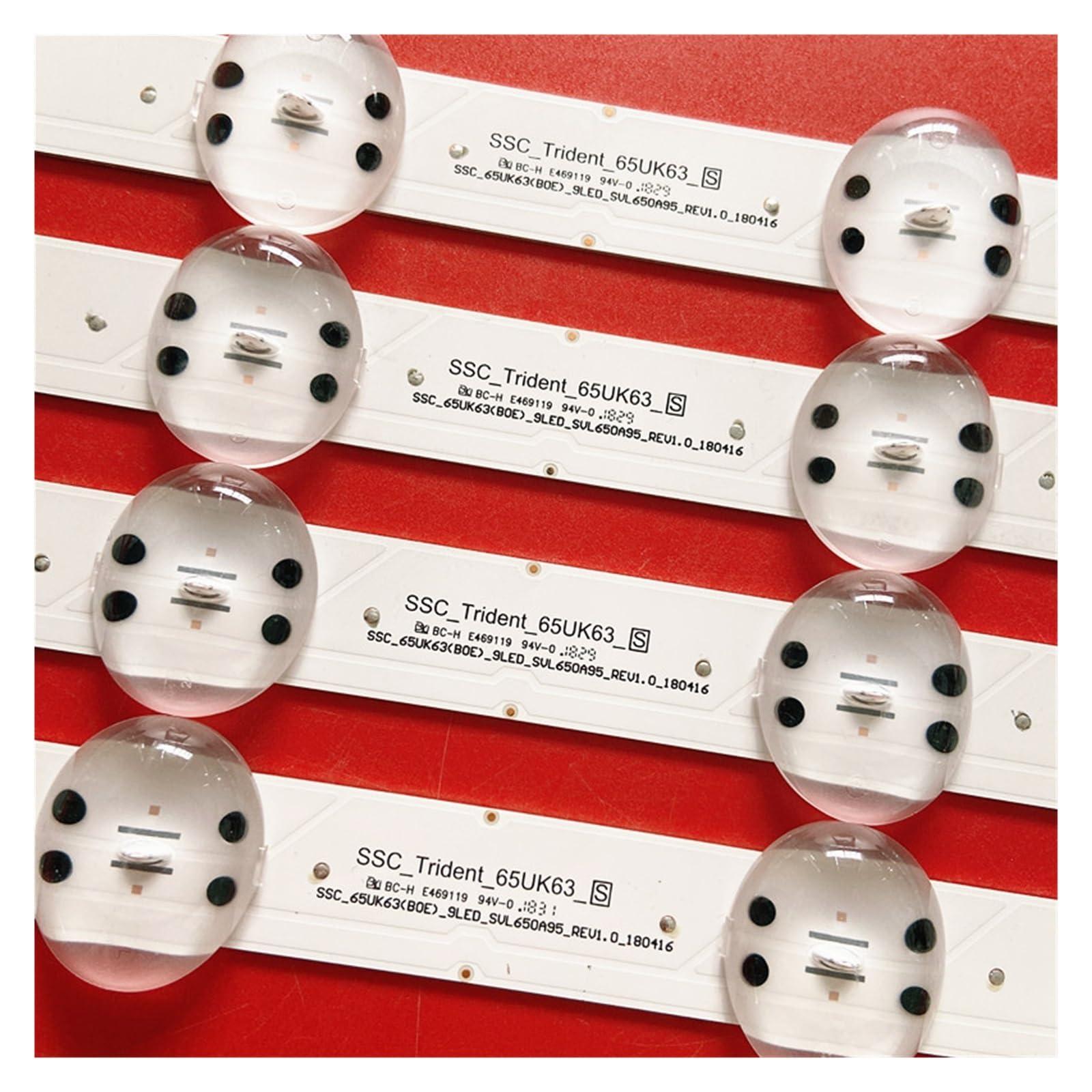 ARICCI ARICCI 4 PCS LED Strip Fit for LIG 65UK6300YVB 65UK6300 65UK6400 65UK6470PLC 65UK6400PLF 65UK6300PUE SSC_65UK63_9LED_SVL650A95 EAV64013801