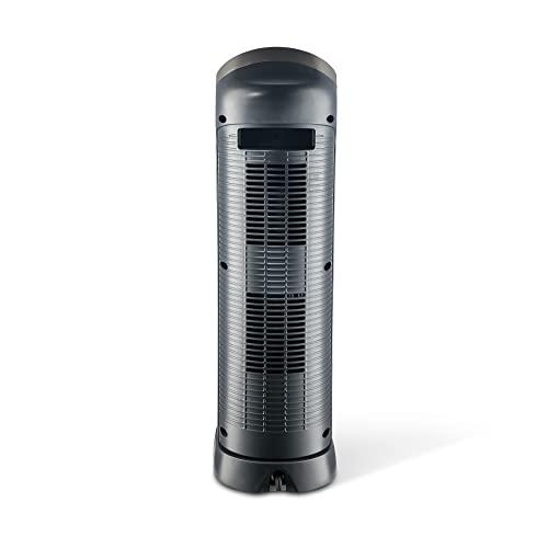 Lasko Lasko Oscillating Digital Ceramic Tower Heater for Home with Adjustable Thermostat, Timer and Remote Control, 23 Inches, 1500W, Silver, 755320, 8.5L x 7.25W x 23H, Silver