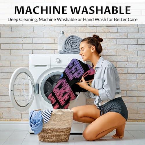 COOPASIA Hockey Blanket Gifts - 60\"x80\" Sports Throw Blanket for Boys Girls - Blue Soft Plush Blankets for Bed, Couch & Living Room