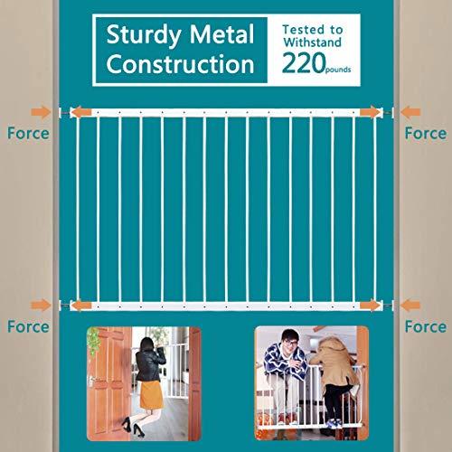 Fairy Baby Window Guards for Children, Adjustable Wide Child Safety Window Guard Prevents Accidental Falls, Home Security Childproof Interior Bar Guard for Windows Wide 36.22" - 61.41"(2 Panels)