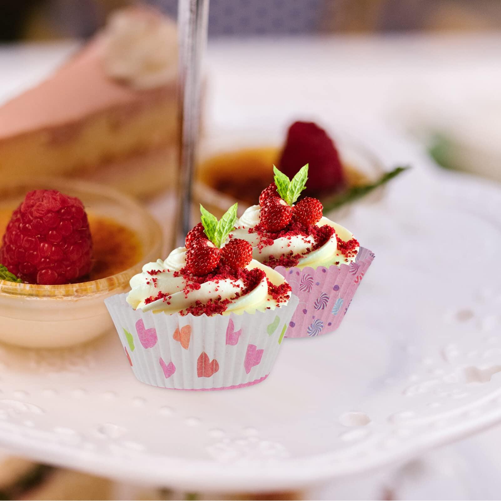 UPKOCH UPKOCH 600Pcs cake baking box cupcake paper liners baking muffin cup muffin cases baking cup holder muffin tin paper mini muffin liners mini cake baking cups cake cover Niang