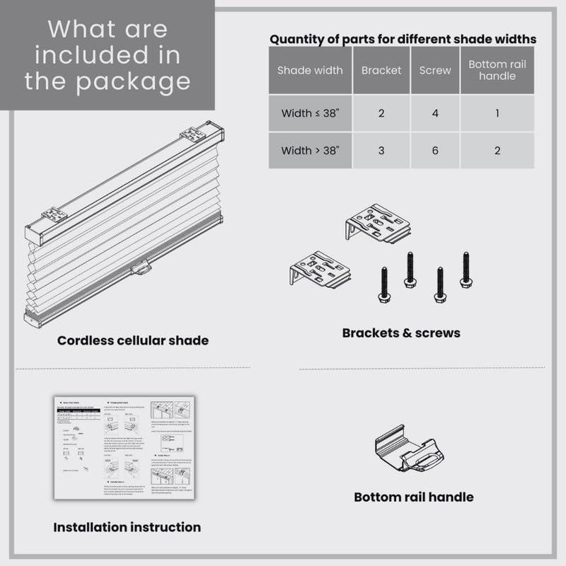 Blindsgalore Blindsgalore Cordless Top Down Bottom Up Cellular Shade Light Filtering (Taupe, 69" Width x 48" Height)
