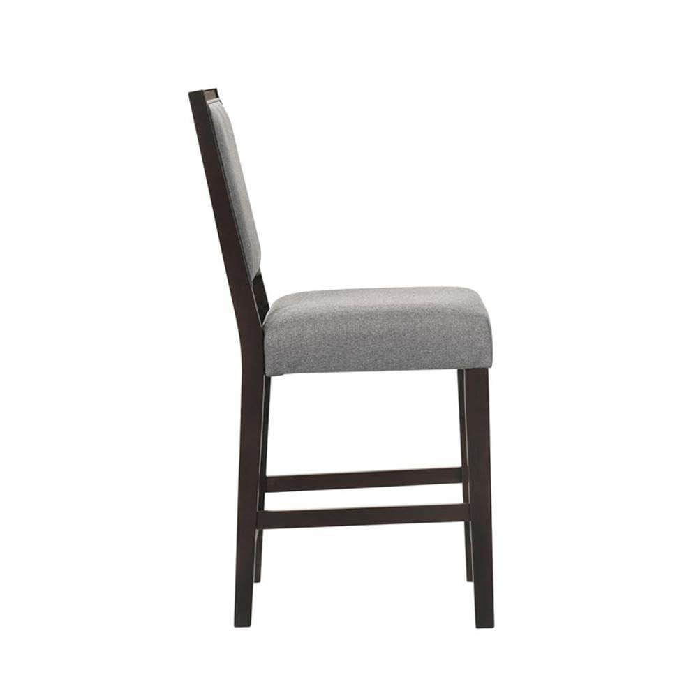 Coaster Home Furnishings Coaster Upholstered Fabric Counter Height Stools in Gray