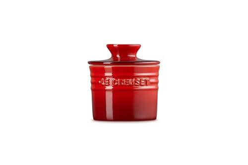 Le Creuset Le Creuset Stoneware Butter Crock, 6 oz., Cerise
