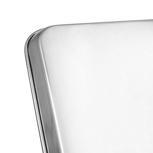 Aspire Aspire Baking Sheet Set, 304 Stainless Steel Cookie Sheet Set Toaster Oven Tray Pan Rectangle Size-S 3 Pcs