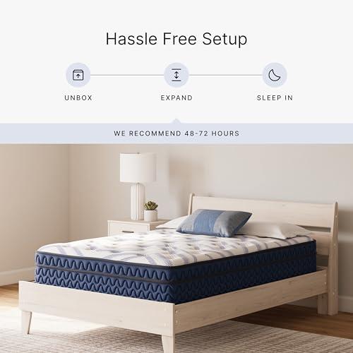 Signature Design by Ashley Signature Design by Ashley Full Size Stack 12 Inch Hybrid Medium Plush Cooling Gel Infused Memory Foam Mattress for Pressure Relief