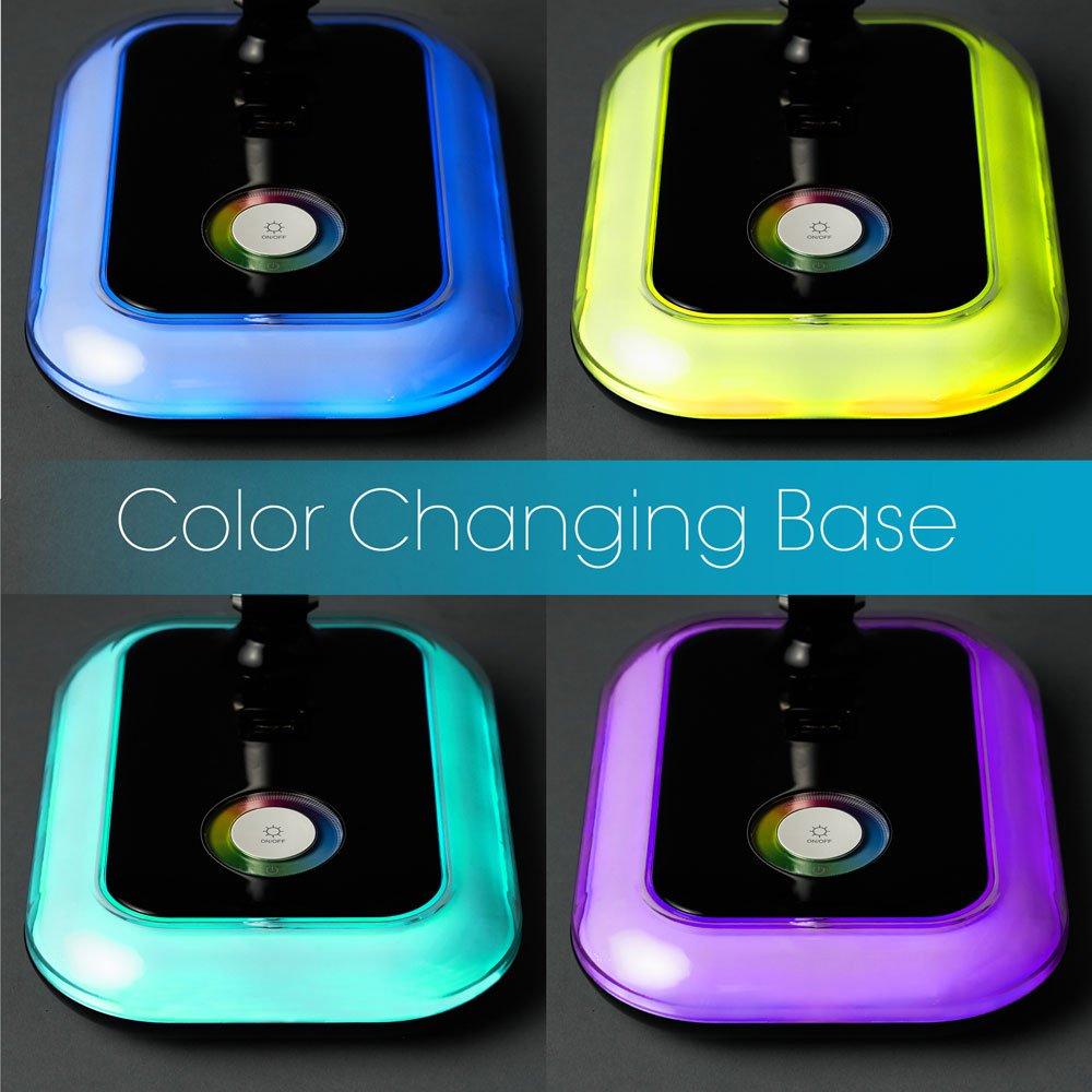 OttLite OttLite Glow LED Desk Lamp with USB Charging Port - Portable, Adjustable, Desk Light,Black